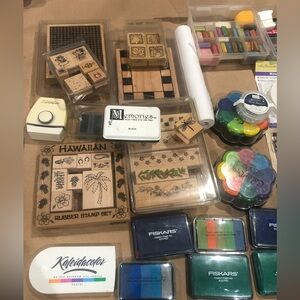 Assorted Rubber Stamp Set with Ink Pads